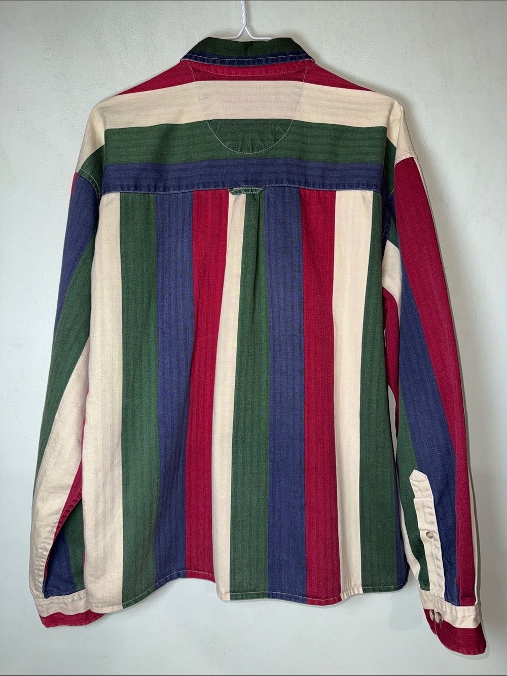 Vintage Coliseum Striped Button-Up Long Sleeve Brushpopper Western 100% Cotton L - Picture 5 of 12